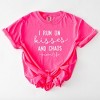 Simply Sage Market I Run On Kisses And Chaos Garment Dyed Tee - 3 of 4