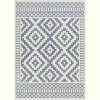 Hauteloom Feya Blue & Cream Outdoor Rug - 3 of 4