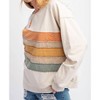 Women's Color Wash Rainbow Sweatshirt - Easel - 3 of 4