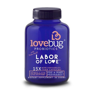 LoveBug Probiotic Labor of Love Dietary Supplement Tablets - 30ct