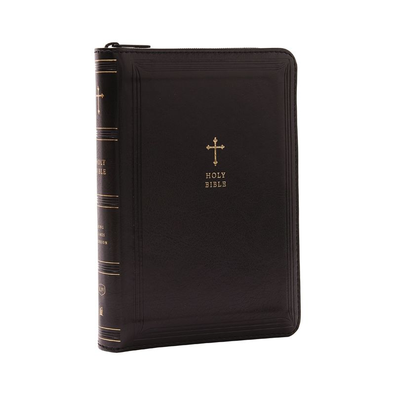 KJV Holy Bible: Compact with 43,000 Cross References, Black Leathersoft with Zipper, Red Letter, Comfort Print: King James Version - (Leather Bound), 1 of 2