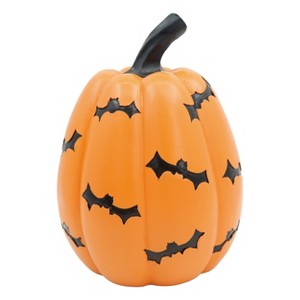 Transpac Large Orange Resin Pumpkin Decorative Object for Fall Harvest Seasonal Tabletop Decor Indoor Use Gift - 1 of 1