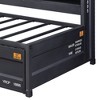 78" Cargo Adjustable Full Daybed Beds Gunmetal - Acme Furniture: With Bookcase & Metal Pull Handle - 2 of 4