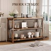 47'' Entryway Table, 3 Tier Console Table, Sofa Table Narrow Long with Storage Shelves for Living Room, Couch, Hallway, Foyer, Kitchen Counter - 3 of 4