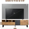 Modern TV Stand for 80 Inch TV, Media Console Table, Large Highboy Entertainment Center with Storage Cabinet for Theatre - 3 of 4