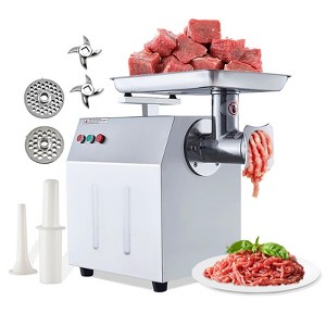 Commercial Heavy Duty Meat Grinder, Electric Meat Grinder with 1 Sausage Tubes, 2 Blades, 2 Plates, Meat Grinder Max Yield for Home Kitchen Use - 1 of 4