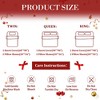 Queen Size Christmas Duvet Cover Set with Red Checkered Christmas Tree Print, Soft and Breathable Holiday Bedding for Festive Bedroom Decor - 3 of 4