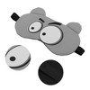 Unique Bargains Soft Cartoon Sleep Mask Big Eyes Gray 1 Pc - 3 of 4