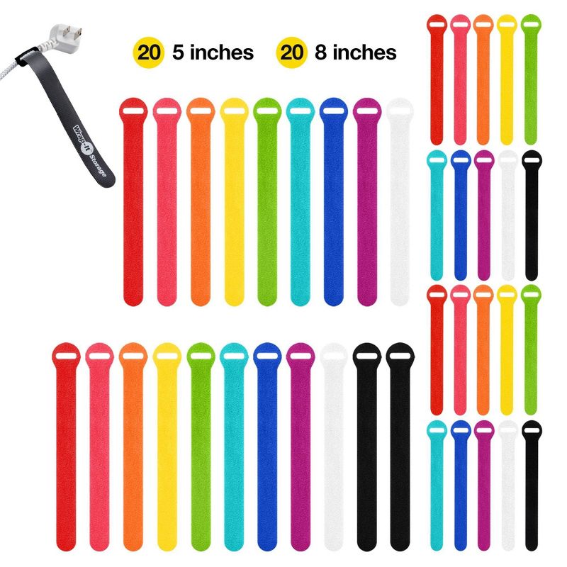 Wrap-It Storage Self-Gripping Cable Ties Multicolor, 3 of 10