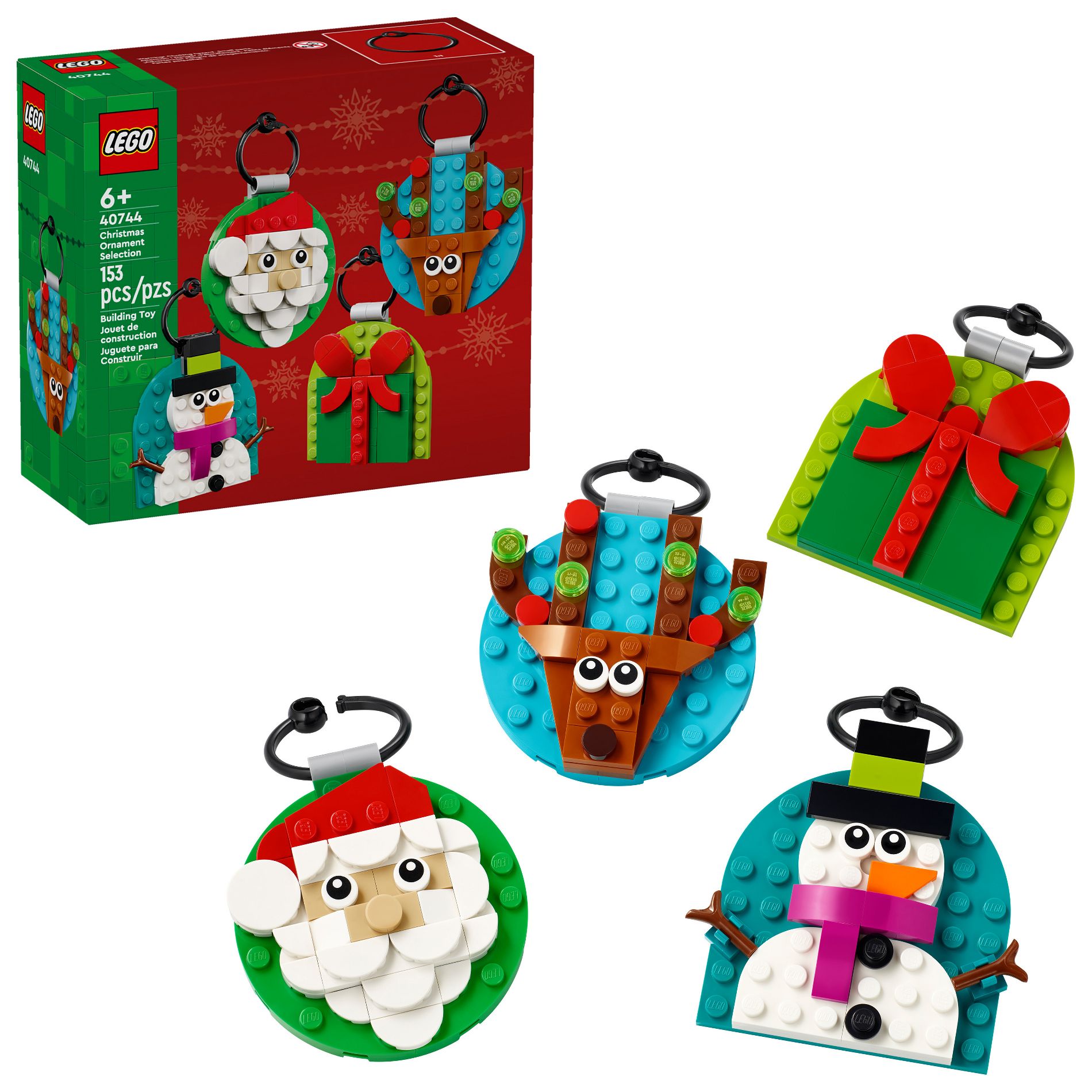 LEGO Christmas Ornament Selection Building Toy 40744