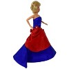 Doll Clothes Superstore Red Blue Formal Dress Fits 11 1/2 Inch Fashion Dolls Like Barbie - 3 of 4