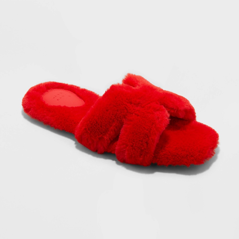 Women's Sage Slide Slippers - A New Day™ Red 11