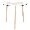 vidaXL Dining Table Transparent 31.5 inches  Tempered Glass - 2 of 4
