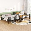 Streamdale Full XL Over Queen Metal Bunk Bed, Black - 2 of 4