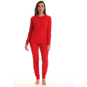 Just Love Women's Thermal Underwear Pajamas Set - 1 of 3