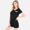 Anna-Kaci Lounge Women's Lace Trim Short Sleeve Pajama Set with Pocket Detail - 3 of 4