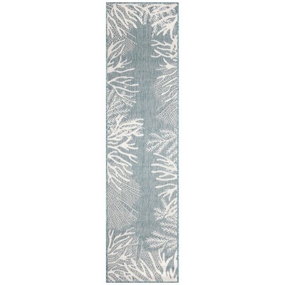 Liora Manne Carmel  Indoor/Outdoor Rug  Aqua..