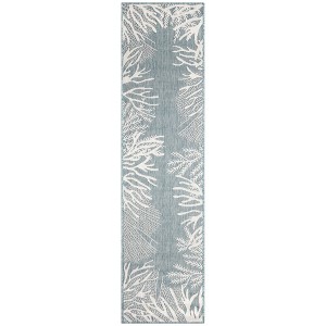Liora Manne Carmel  Indoor/Outdoor Rug  Aqua.. - 1 of 4