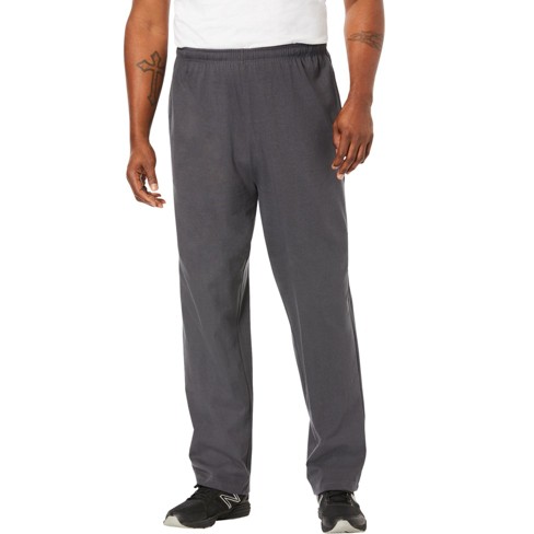 Kingsize Men's Big & Tall Lightweight Jersey Open Bottom Sweatpants - Big -  7xl, Carbon Gray : Target