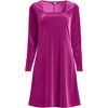 Lands' End Women's Knit Velvet Square Neck Dress - 2 of 3