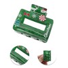 Unique Bargains Christmas Hair Clips Elk Tree for Christmas 1.97"x1.77"x1.77" Green 1 Pc - 3 of 4