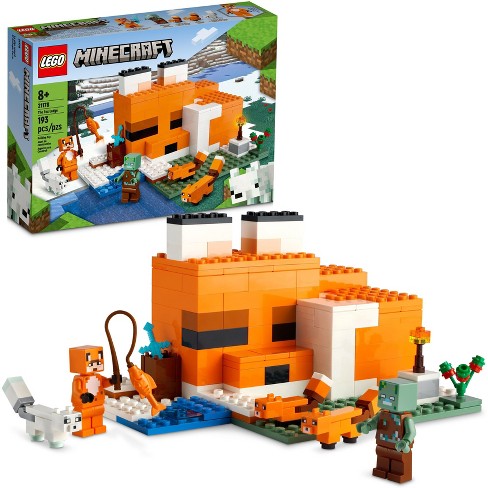 Lego Minecraft The Fox Lodge House Animals Toy 21178 : Target