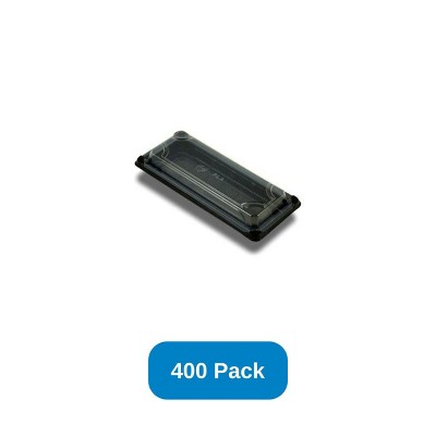StalkMarket 9"x4" Compostable Sushi Tray with Lid PLA - Case of 400