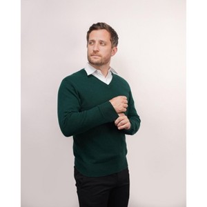 Lona Scott Men's Pure Cashmere V-Neck Sweater - 1 of 4