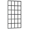 vidaXL Sliding Door ESG Glass and Aluminum 40.2"x80.7" Black - 2 of 4