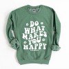 Simply Sage Market S.W.Smiley Makes You Happy Smiley Face Sweatshirt - 2 of 4