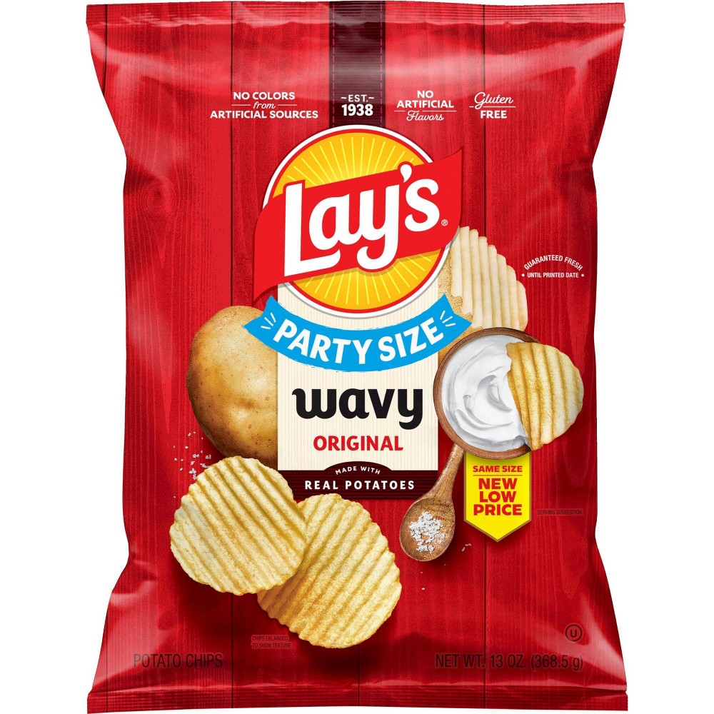 UPC 028400310468 product image for Lay's Wavy Original Party Size Potato Chips - 13oz | upcitemdb.com