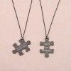 Matching Puzzle Couple Necklace Set - 'You Are My Missing Piece' Gift (2PC) - 3 of 4