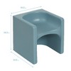 ECR4Kids Tri-Me Adaptable Kids Cube Chair, Indoor Outdoor Plastic, 3-in-1 Multipurpose Table/Seat - 2 of 4
