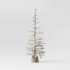 Pre-lit Flocked Balsam Fir Artificial Christmas Tree with Basket Base Warm White LED Lights - Wondershop™ - 3 of 4