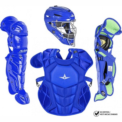 All Star System 7 Adult 16+ Catchers Gear Set NOCSAE CKCCPRO1 - Red