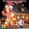 8ft Inflatables Christmas Yard Decorations, Cute Blow Up Gingerbread Man Xmas Inflatable with LED Lights for Outdoor Yard Garden Party Decor - 3 of 4