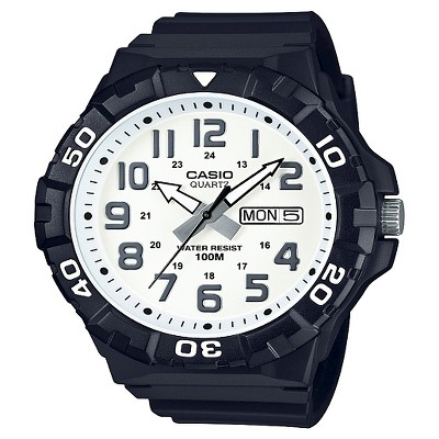 casio analog black