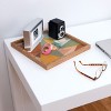 Little Arrow Design Co modern triangle mosaic multi Square Bamboo Tray - Deny Designs - 2 of 2