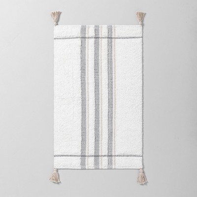 Bath Rug Bold Stripes Tonal Cream - Hearth & Hand™ with Magnolia