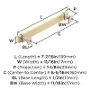 Amerock Overton Split Finish Cabinet or Drawer Pull - 4 of 4