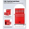8 Drawer Rolling Tool Chest, Tool Storage Cabinet with Wheels, Metal Tool Cart with Detachable Top Tool Box, Tool Chest on Wheels for Workshop - 4 of 4