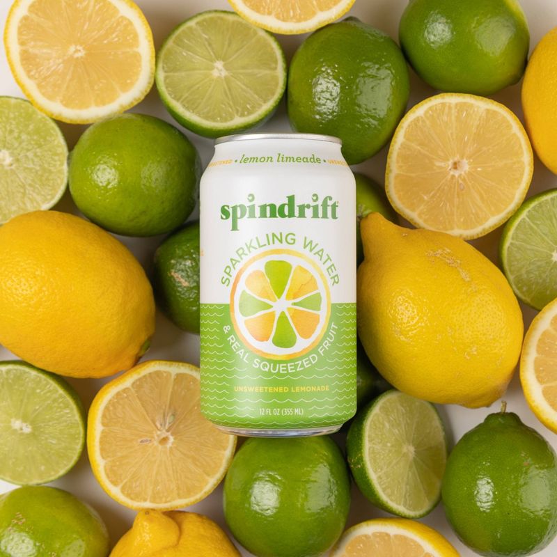 Spindrift Lemon Limeade Sparkling Water - 8pk/12 fl oz Cans, 3 of 7