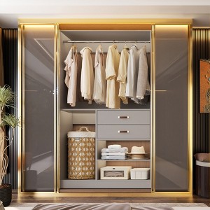 Besiost 40-In Closet Organizer with Drawers, Freestanding Closet System - 1 of 4