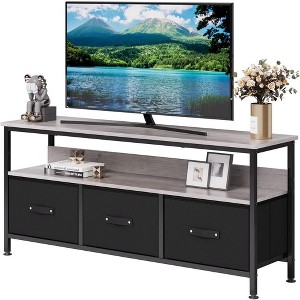 Dresser TV Stand, Entertainment Center with Storage, 55 Inch TV Stand for Bedroom Small TV Stand Dresser with Drawers and Shelves - 1 of 4