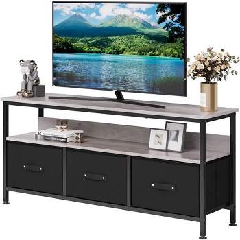 Dresser TV Stand, Entertainment Center with Storage, 55 Inch TV Stand for Bedroom Small TV Stand Dresser with Drawers and Shelves