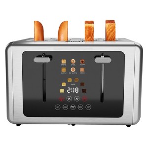 WHALL Touch Screen Toaster 4 Slice, Smart Digital Toaster with 1.5" Wide Slots - 1 of 4