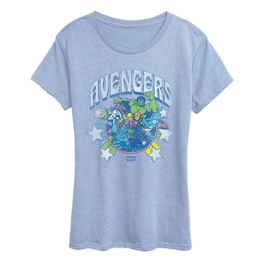 Women's - Marvel - Avengers Stars Short Sleeve Graphic T-Shirt - 1 of 3