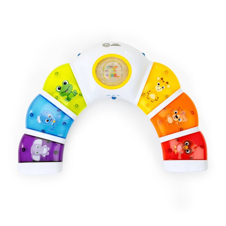 Baby Einstein Glow & Discover Light Bar Tummy Time Toy: Sensory Development, Music, Illustrated Animals, Multiple Modes, 1 of 11