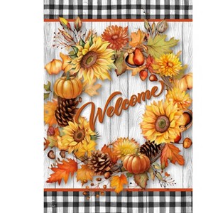 Briarwood Lane Garden Flag 12x18 For Outdoor Welcome Fall Wreath For Fall Garden Flag Flags For Outside - 1 of 4