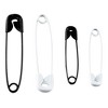 Singer 180ct Safety Pin Bundle Black/white/metallic : Target